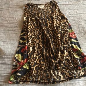 Lucky Brand Cheetah/Floral Tank